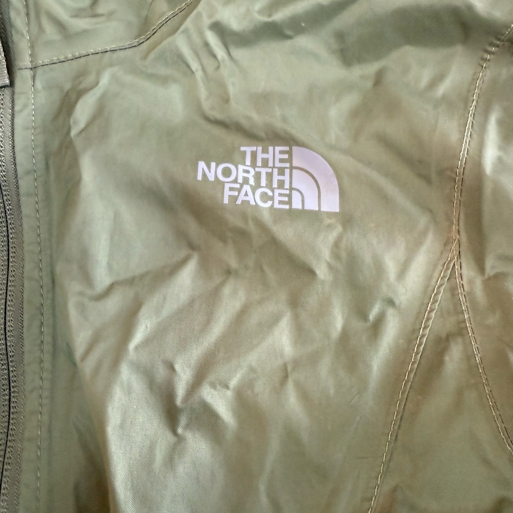 The North Face Olive Green Rain Jacket/Windbreaker